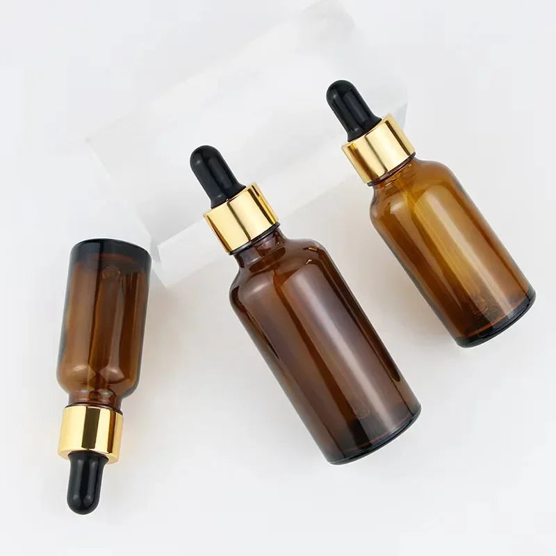 Refillable Glass Dropper Bottles For Essential Oils With Included Funnel