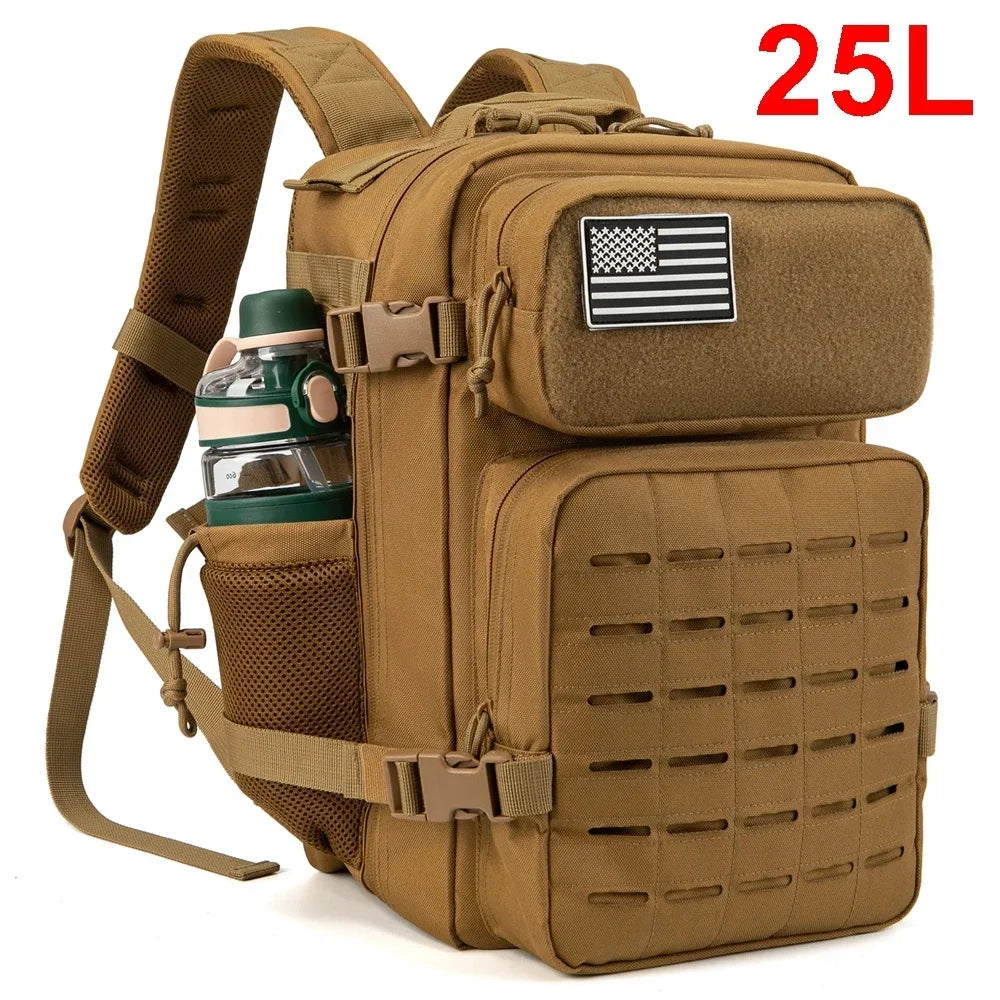 Refi Gear 25L Tactical MOLLE Backpack For Hiking Survival