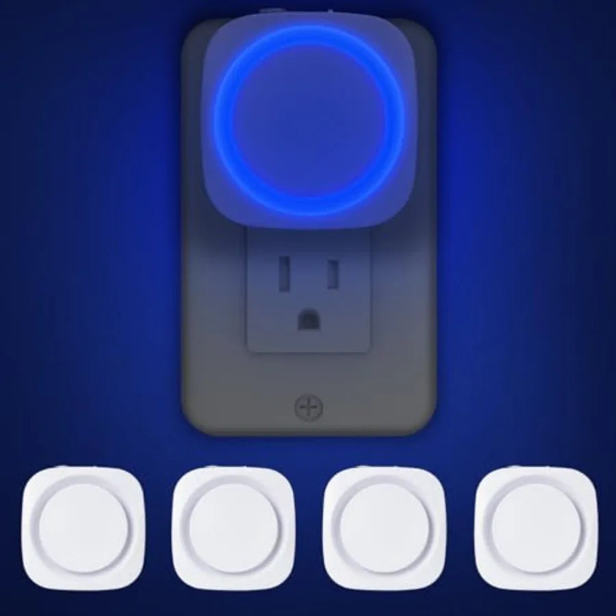 Four Pack Auto Dimmable Night Lights With Dust To Dawn Sensor