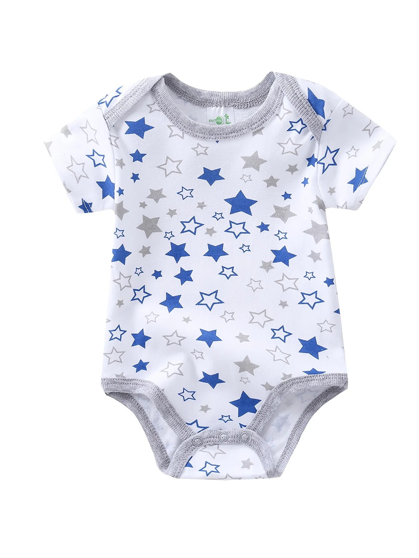 Baby Boy Short Sleeve Romper Set Sailboat Cotton Onesies