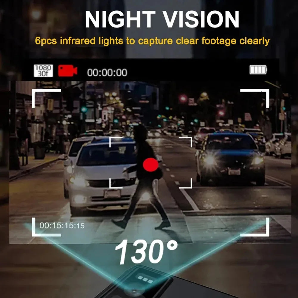 1080P HD WiFi Body Camera With IR Night Vision Clip