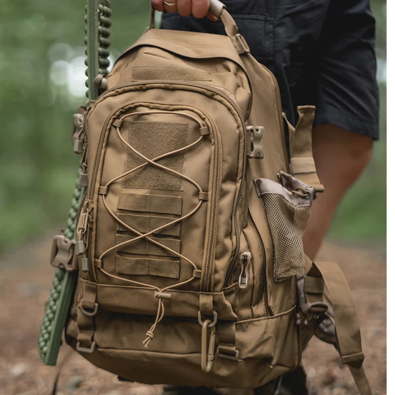 LQARMY Large Capacity 65L Outdoor Tactical Hiking Backpack