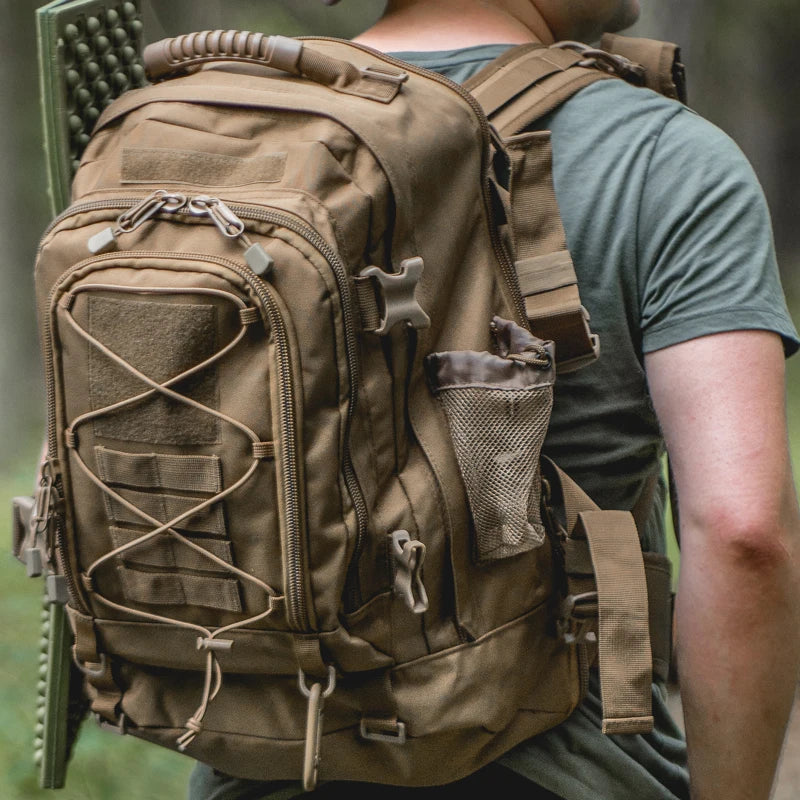 LQARMY Large Capacity 65L Outdoor Tactical Hiking Backpack