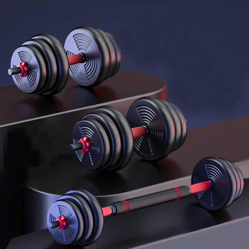 Adjustable Dumbbell Barbell Weight Set For Home Gym Fitness