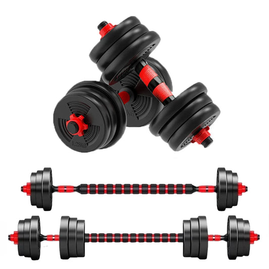 Adjustable Dumbbell Barbell Weight Set For Home Gym Fitness