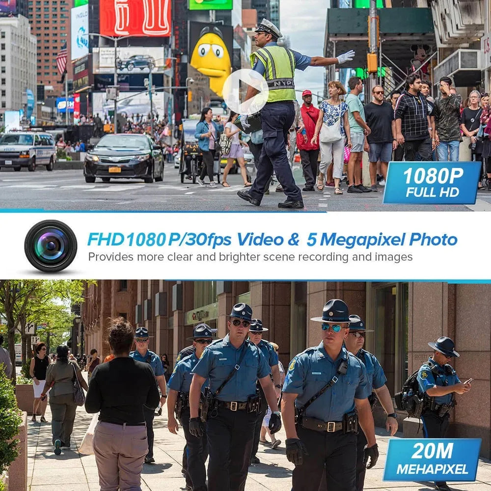 1080P HD WiFi Body Camera With IR Night Vision Clip