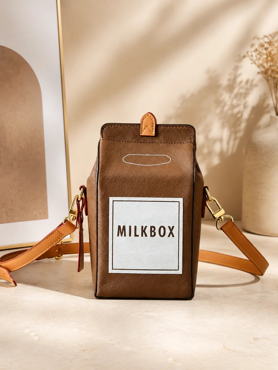 Luxury Women Denim Milk Box Crossbody Shoulder Bag