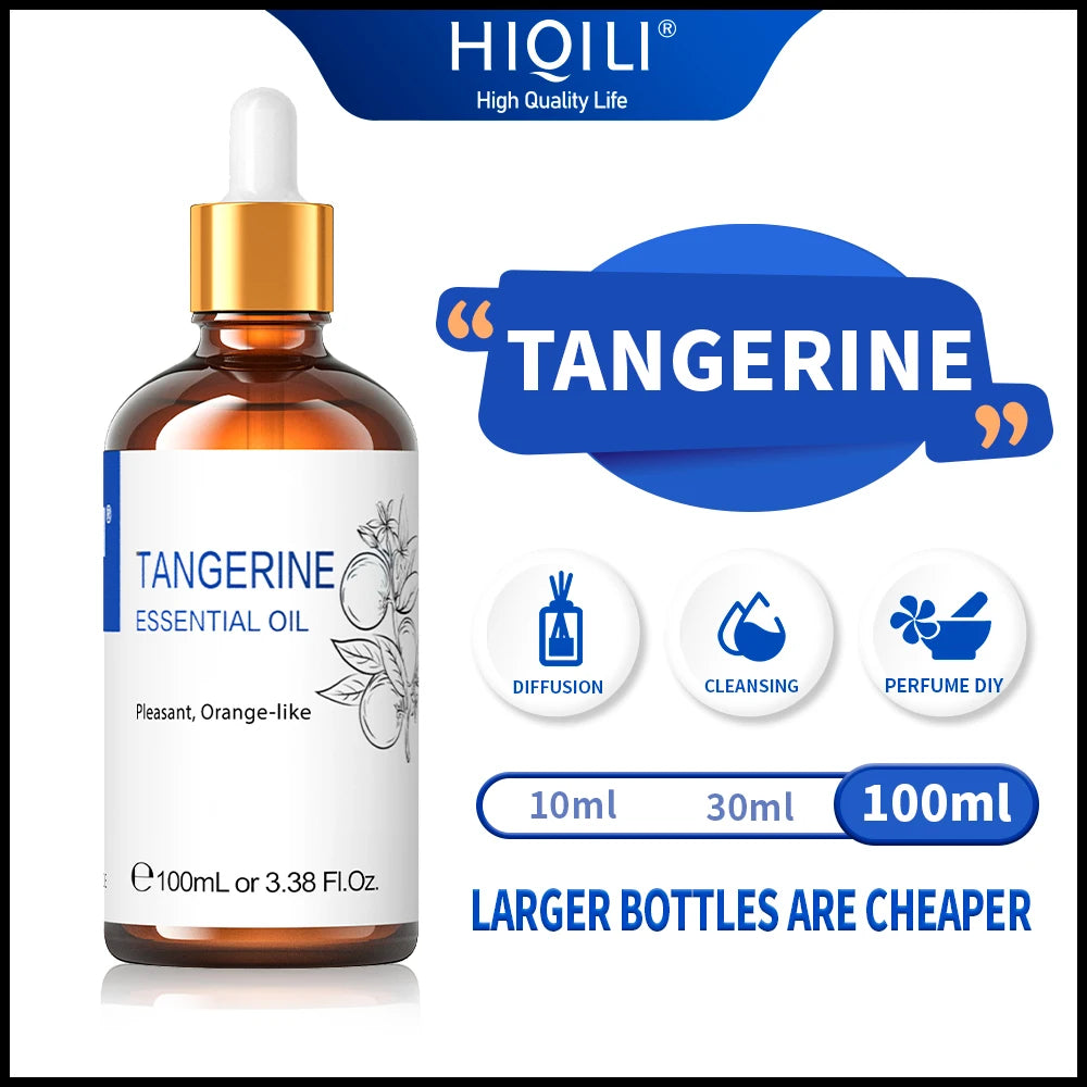 Hiqili Premium Tangerine Essential Oil For Cleansing And Relaxation