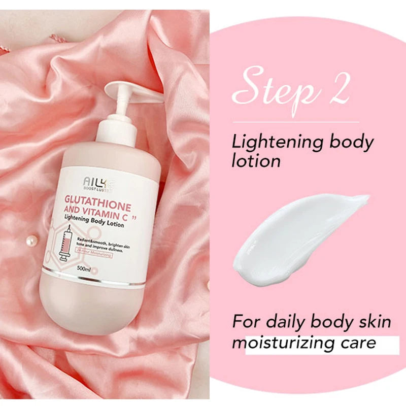 AILKE Vitamin C Glutathione Brightening Body Lotion For Glowing Skin