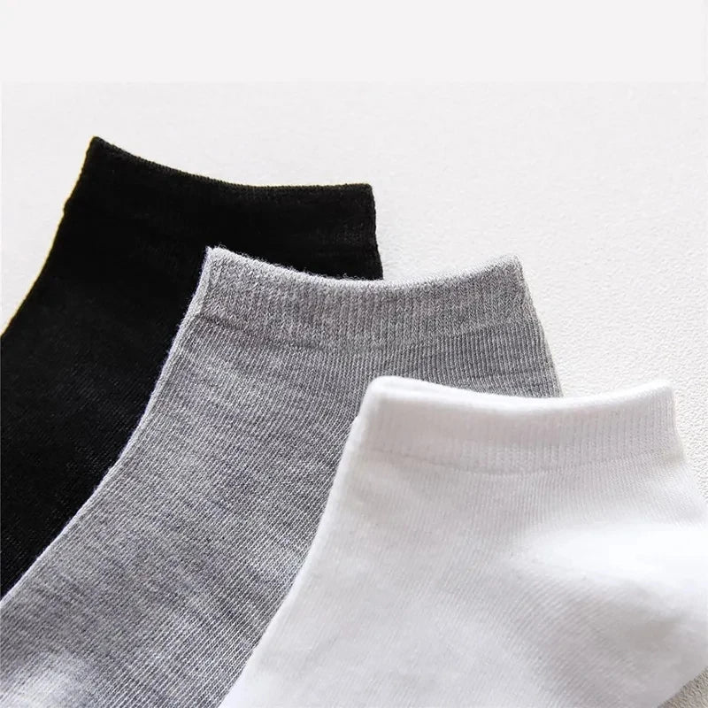 Breathable Cotton Ankle Socks Low Cut Sports Casual 10 Pack