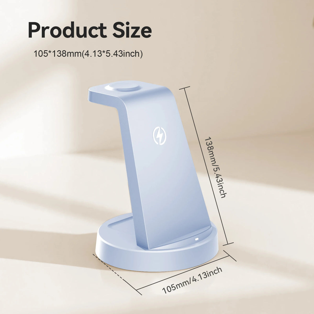 Foldable Magnetic Wireless Charger Stand With 15W Fast Charging Dock