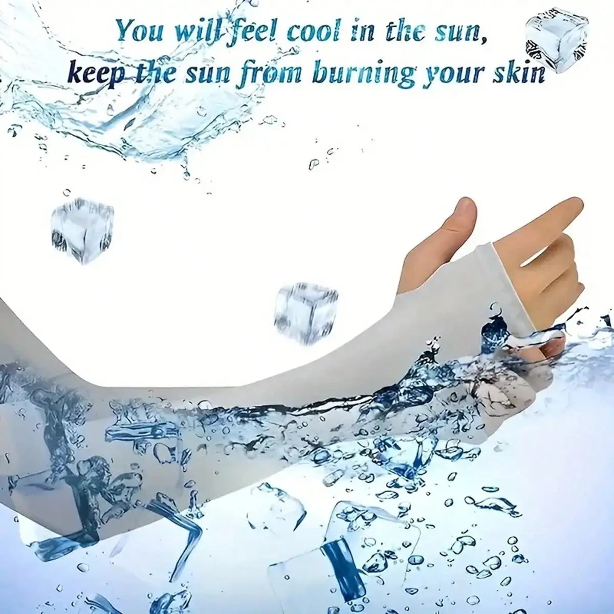 Breathable Ice Silk Arm Sleeves For Women Sun Protection