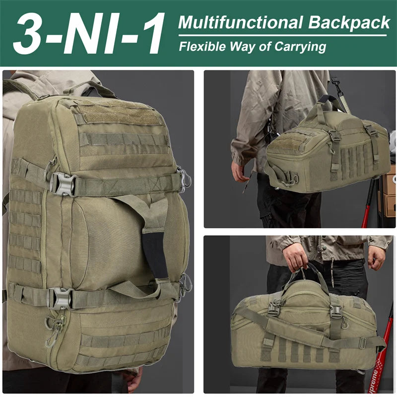 LQARMY Molle Tactical Backpack For Outdoor Hiking And Travel