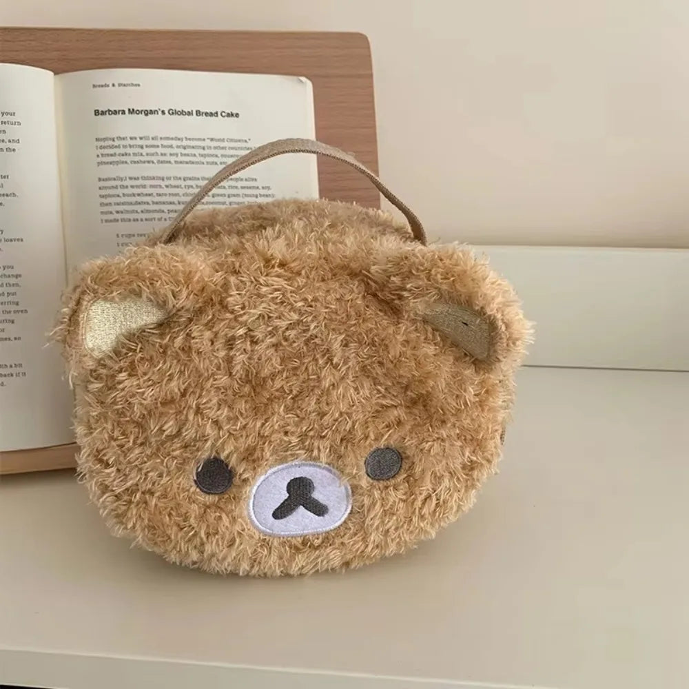 Soft Plush Bear Makeup Bag Cosmetic Organizer Women Travel Pouch