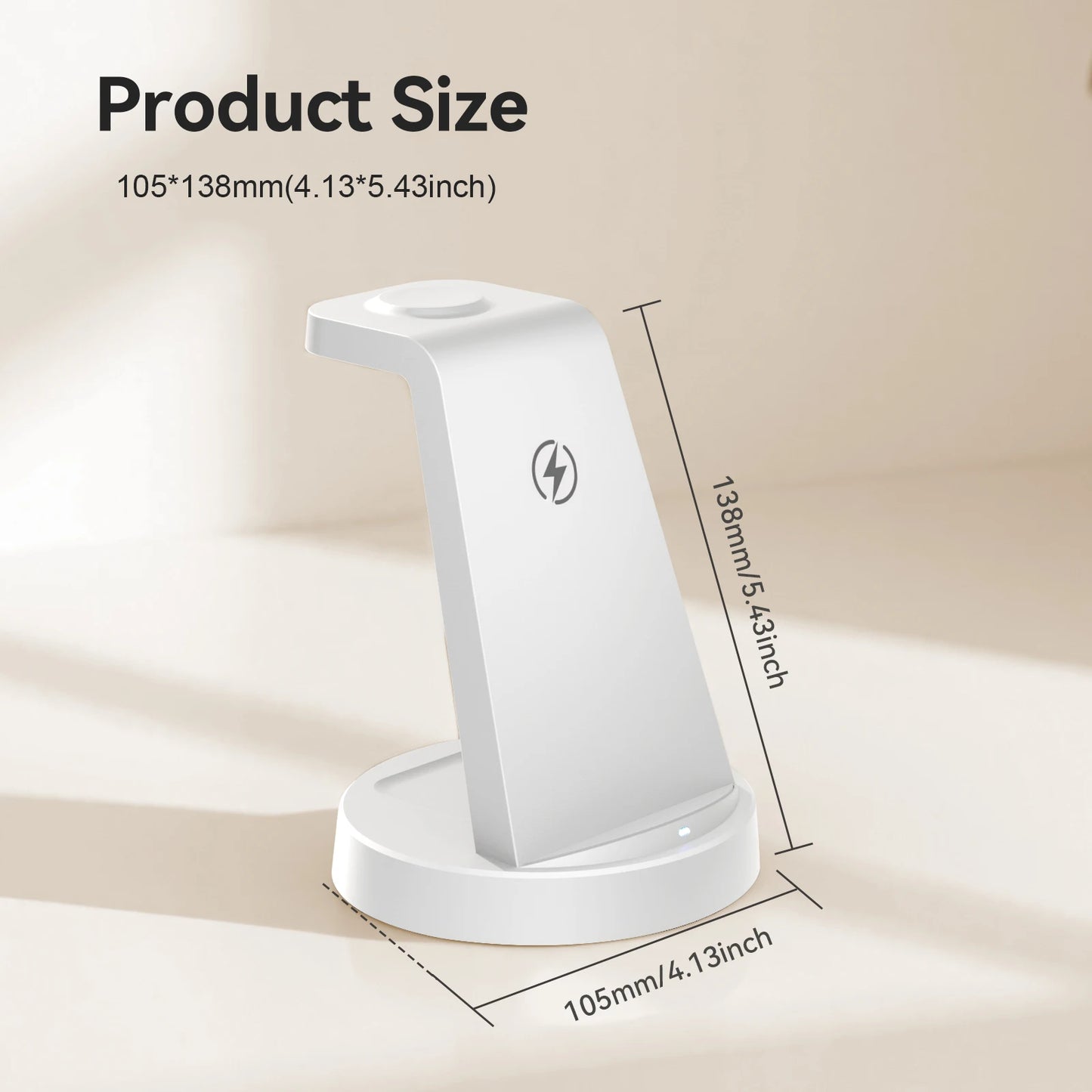 Foldable Magnetic Wireless Charger Stand With 15W Fast Charging Dock