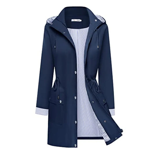 Men Waterproof Lightweight Rain Coat And Windbreaker