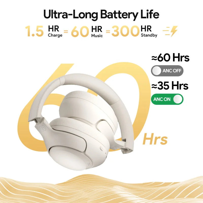 Qcy H3 Wireless Over Ear Headphones With Bluetooth 5.4