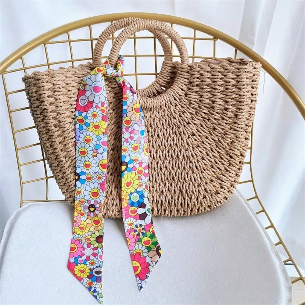 Versatile Women Long Skinny Multiway Cotton Scarf And Tie