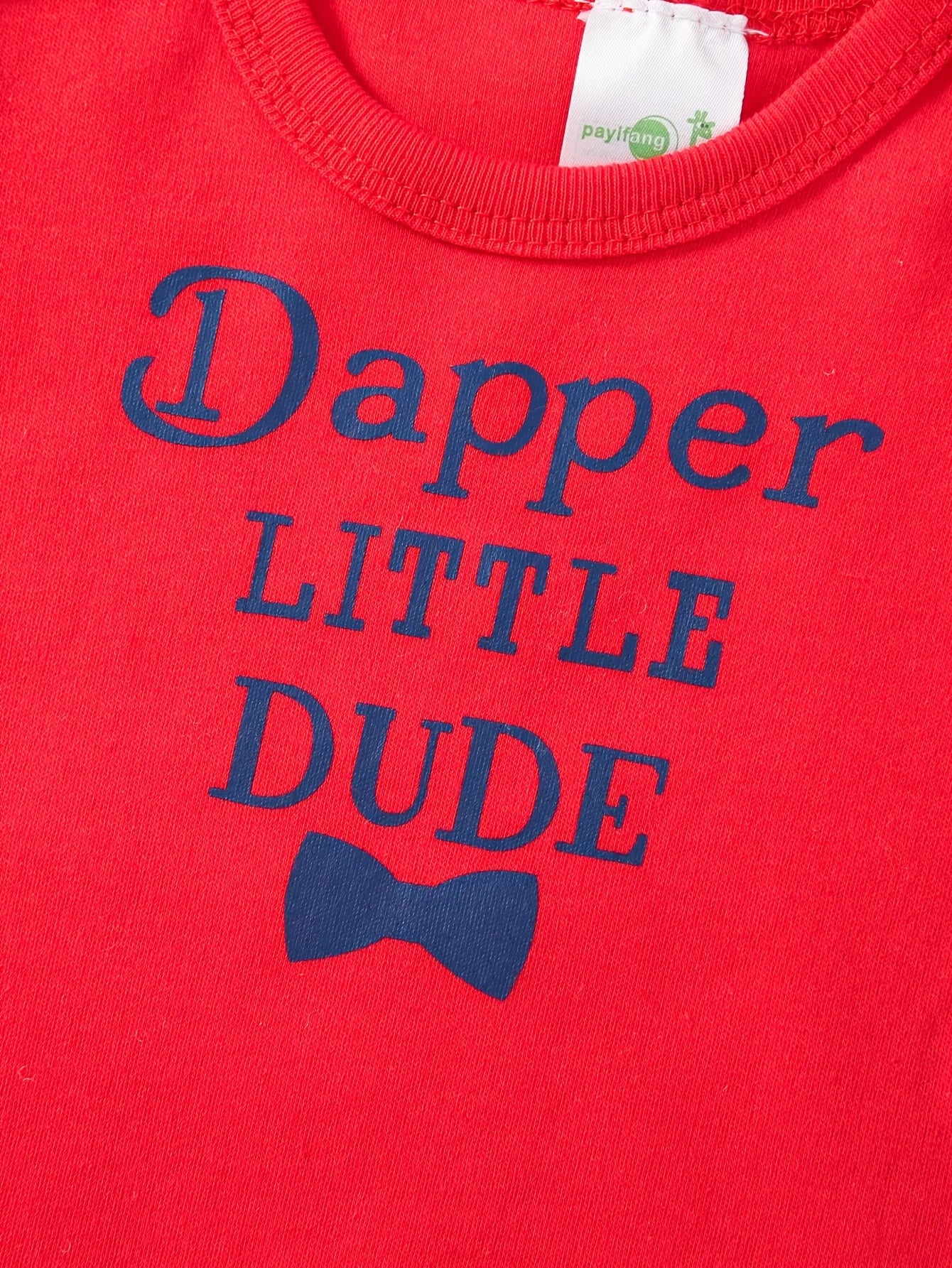 Baby Boys Cotton Short Sleeve Romper Set With Bow Tie