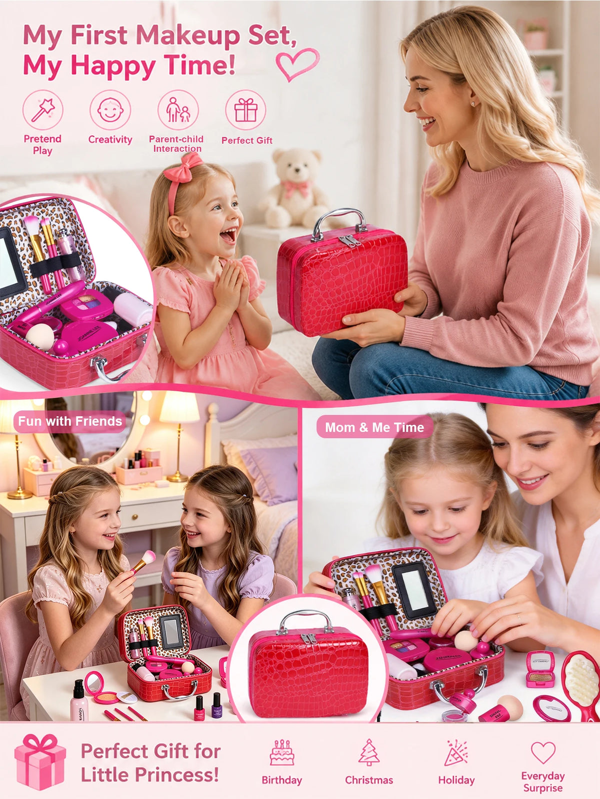 Kids Princess Makeup Set And Birthday Gift For Young Girls