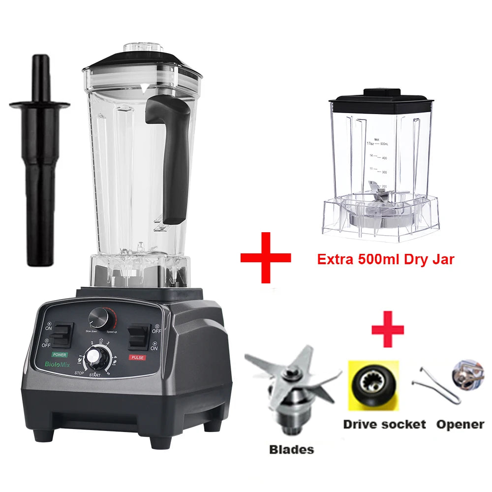 Biolomix Heavy Duty Timer Blender With Tritan Mixing Jar