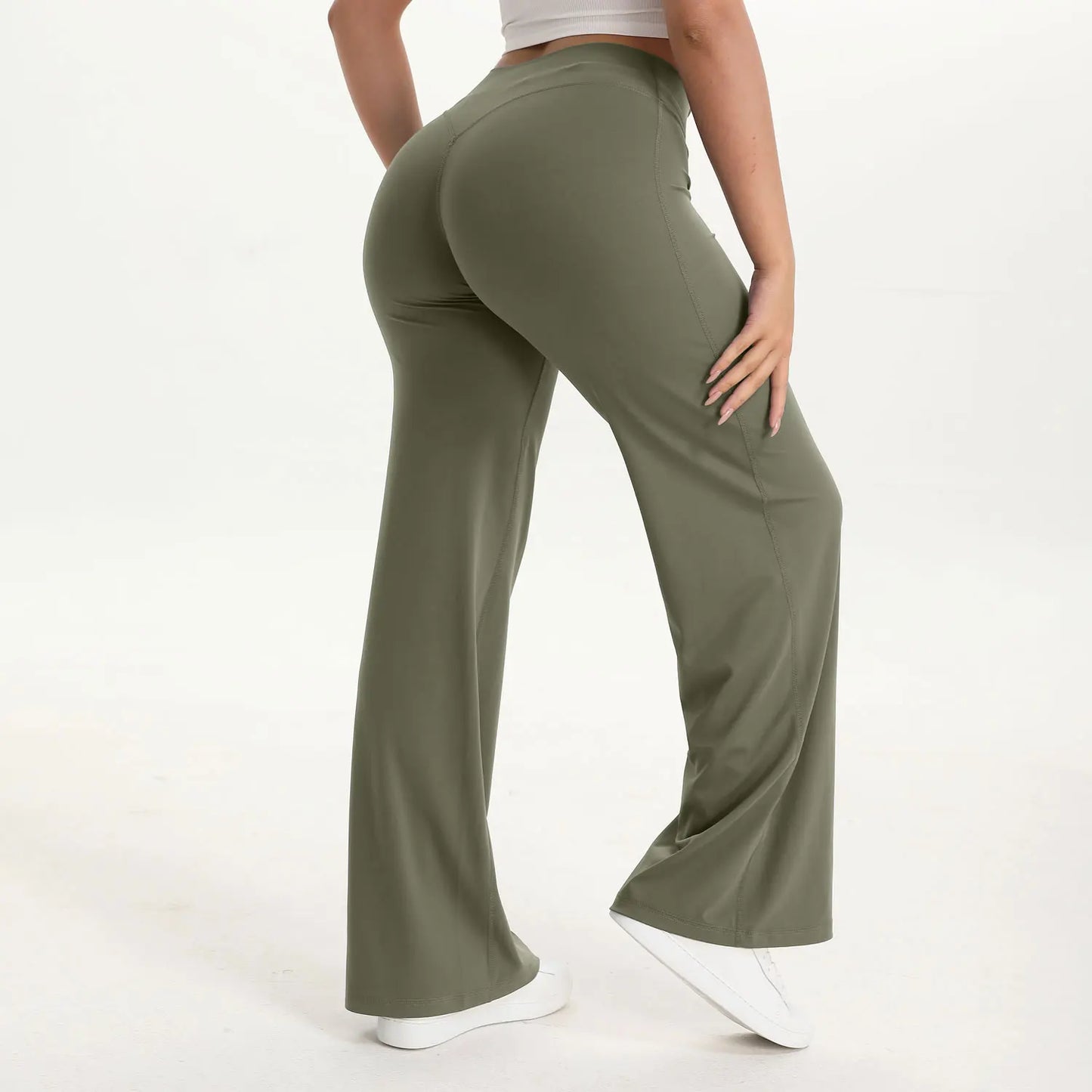 Nclagen SoftMotion Straight Leg Women Yoga Athletic Pants