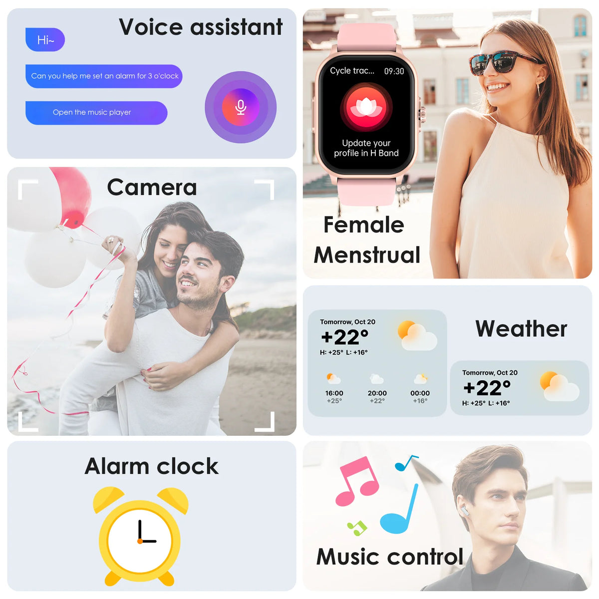 ECG PPG Smartwatch For Women With Blood Pressure Tracking