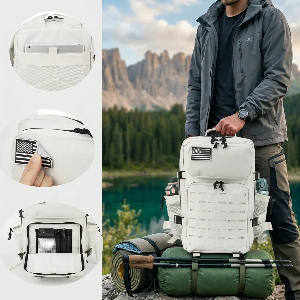 ReFire Gear 45L Tactical Backpack With Dual Cup Holders