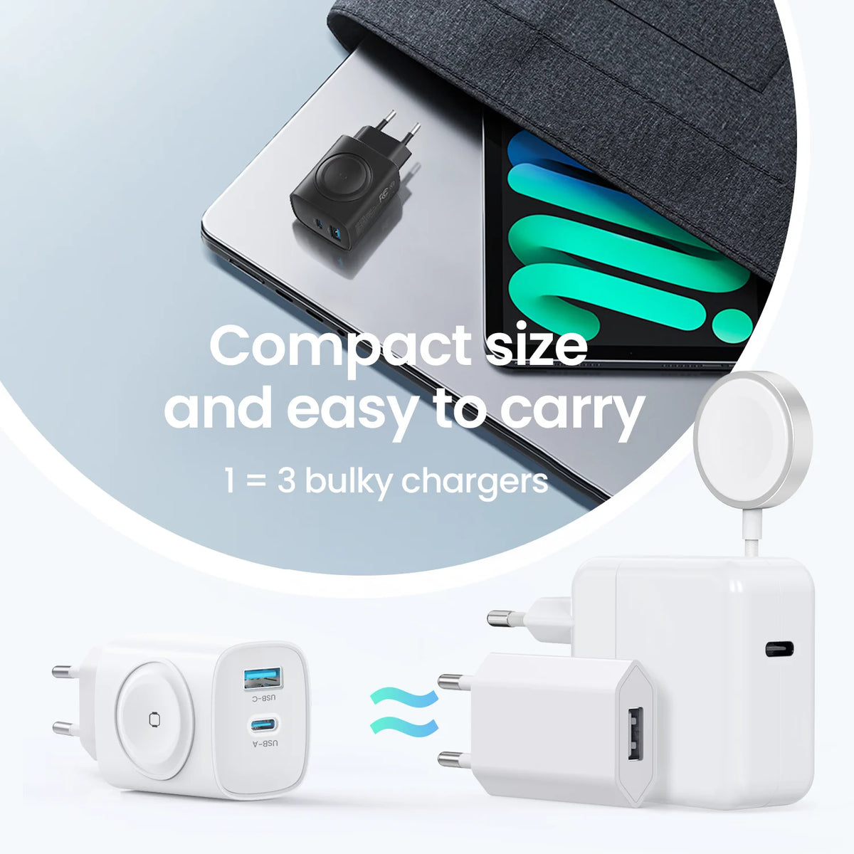 Topadre Wireless Charging Block For Apple Watch And iPhones