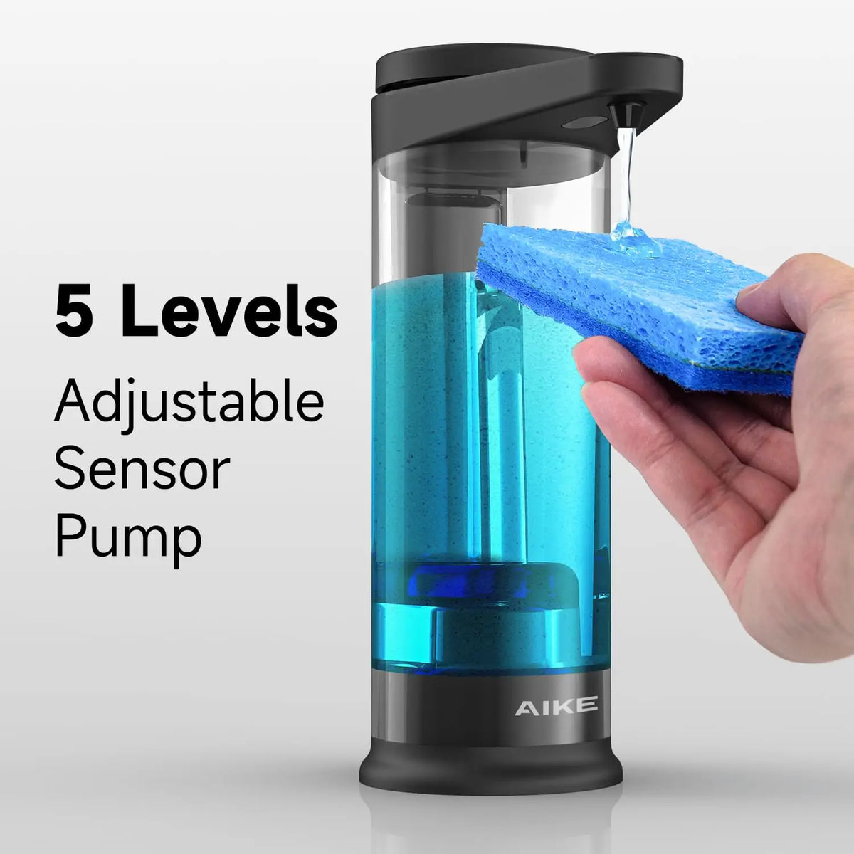 AIKE Automatic Smart Soap Dispenser USB Rechargeable Wall Mount