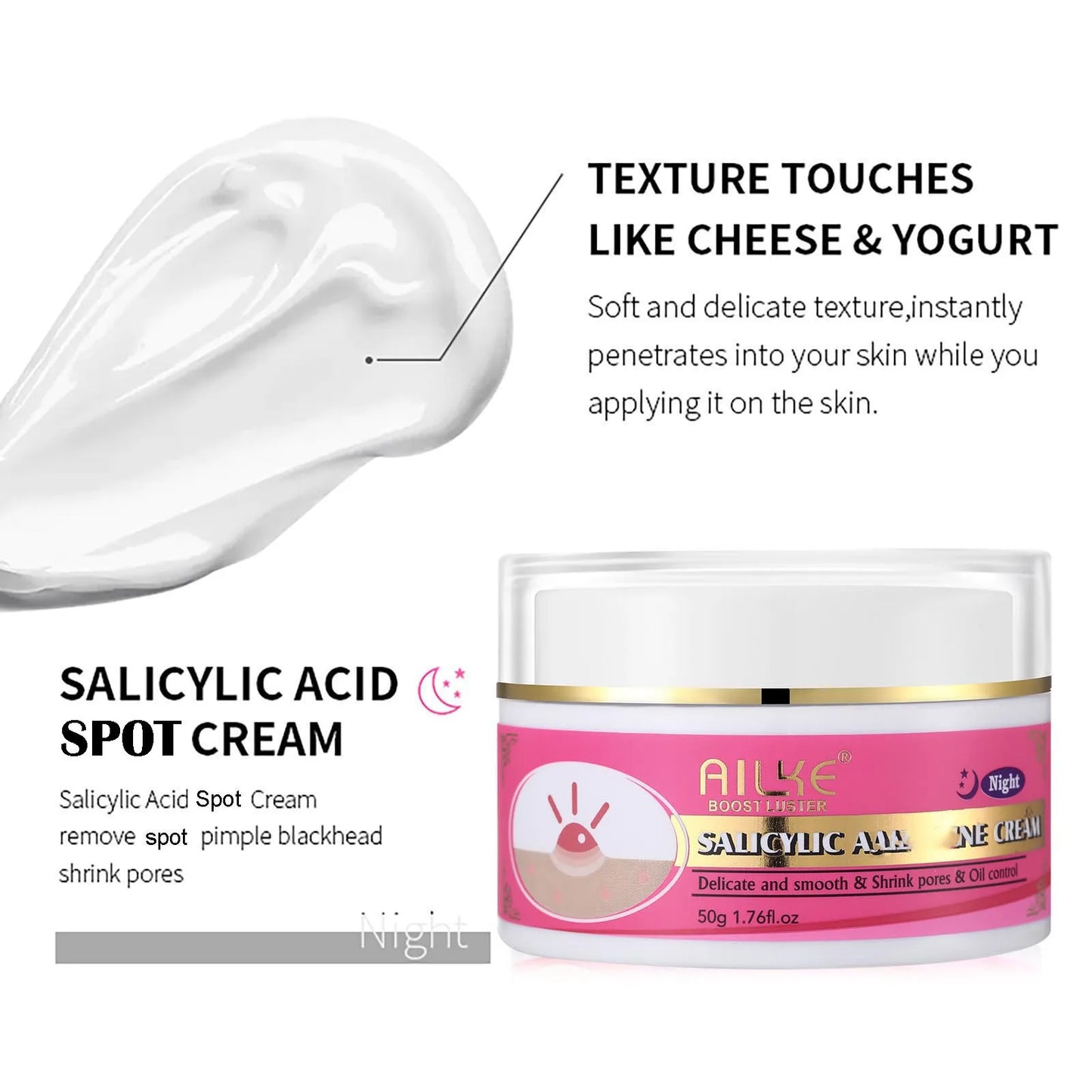 Ailke Organic Anti Acne Face Cream With Oil Control Brightening
