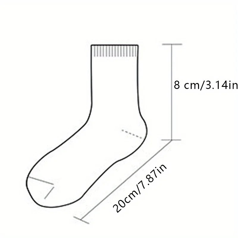 Women Pleated Mid Leg Socks Soft Polyester Knit Casual Daily Comfort
