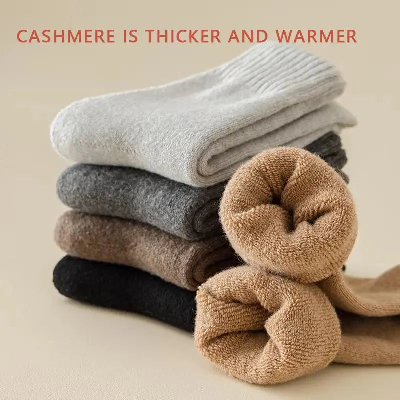 Premium Wool Blend Crew Socks For Winter Warm Comfortable Fit