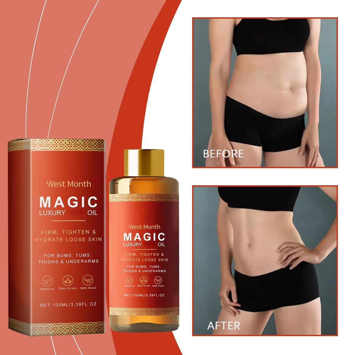 West Month Firming Body Oil For Deep Hydration And Repair