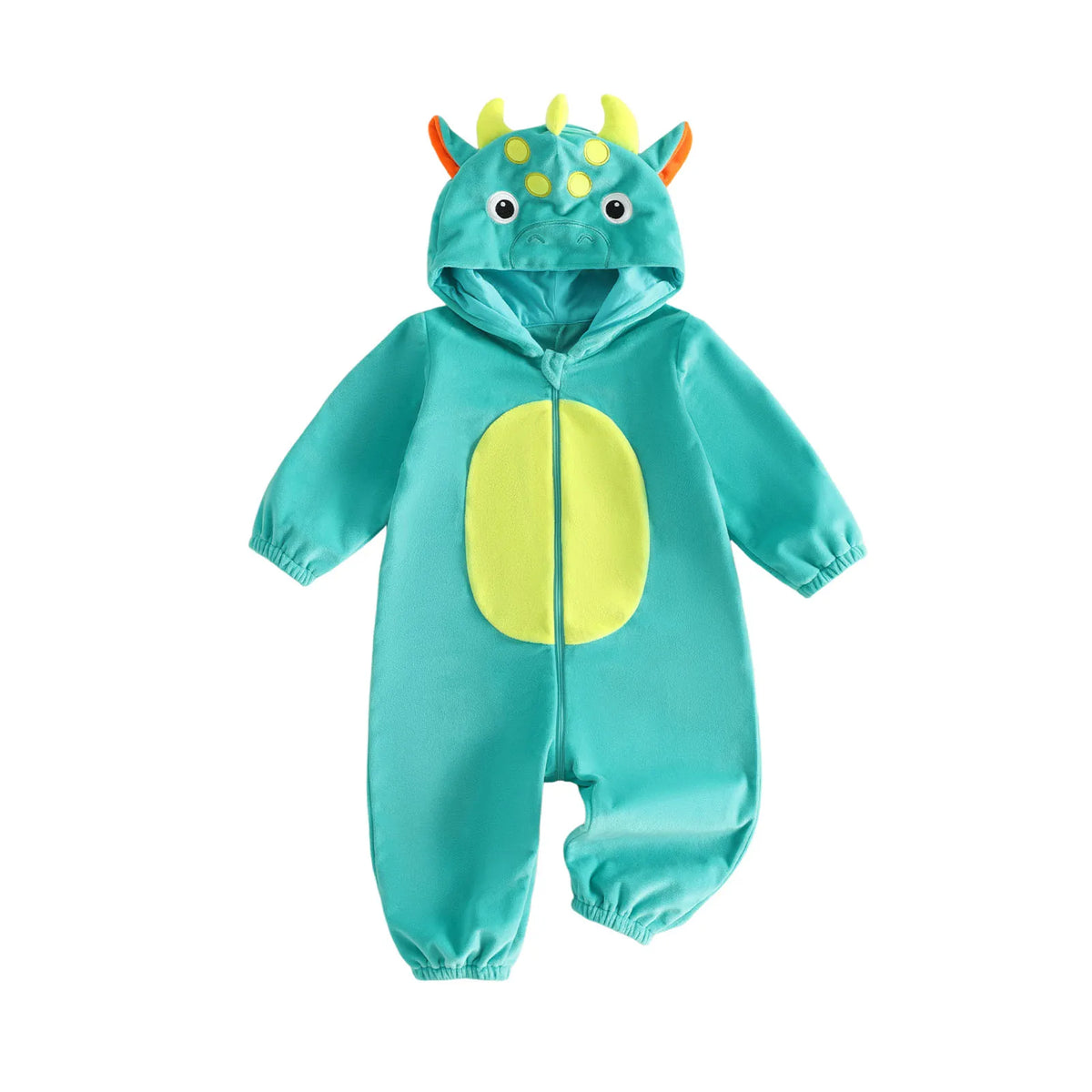Pudcoco Infant Hooded Plush Romper Cartoon Animal Winter Jumpsuit
