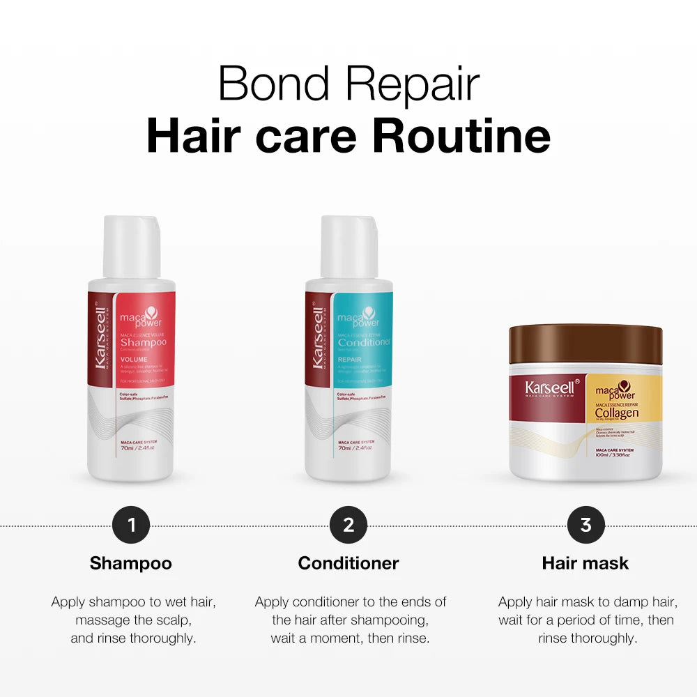 Karseell Collagen Hair Mask Shampoo And Conditioner Repair Set