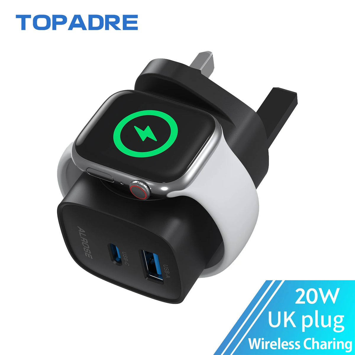 Topadre Wireless Charging Block For Apple Watch And iPhones