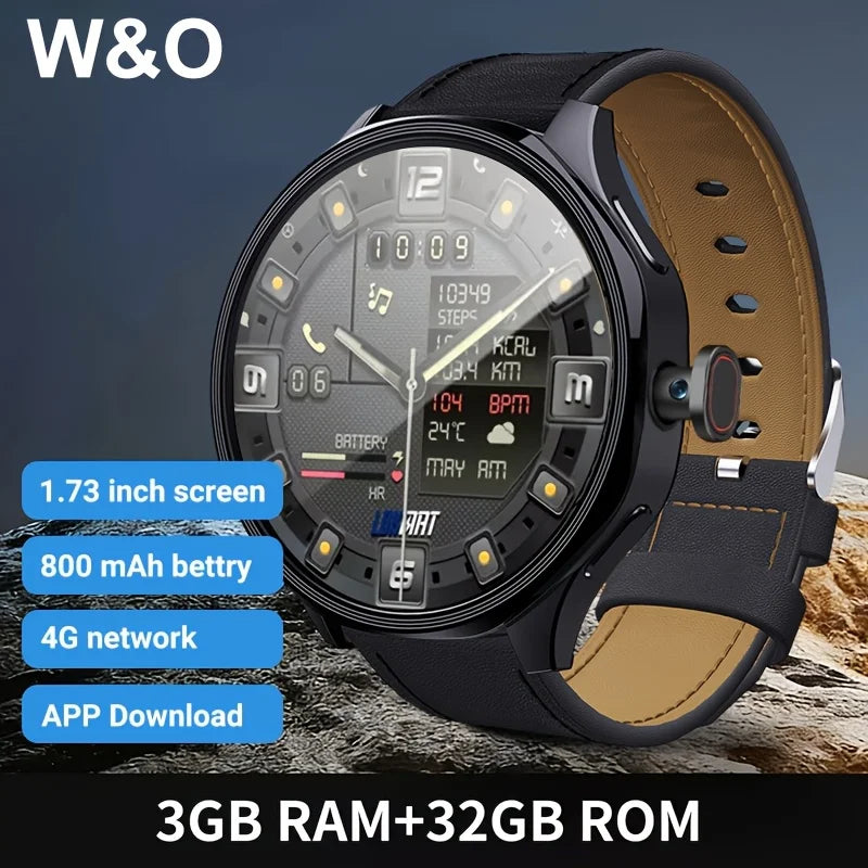 Wo 4G Android Smartwatch Featuring Rotating Camera And Activity Tracker