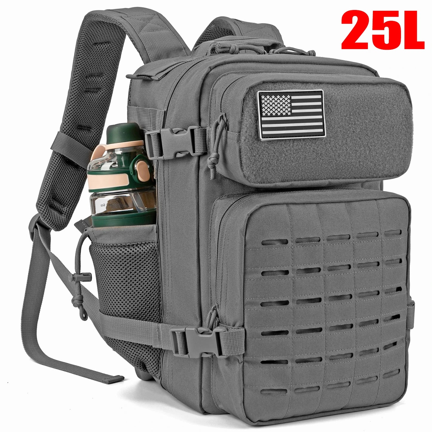 Refi Gear 25L Tactical MOLLE Backpack For Hiking Survival