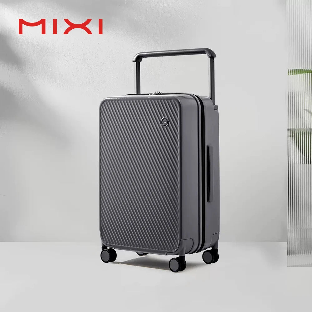 Mixi Hardside Travel Suitcase With Wide Handle And Spinner Wheels