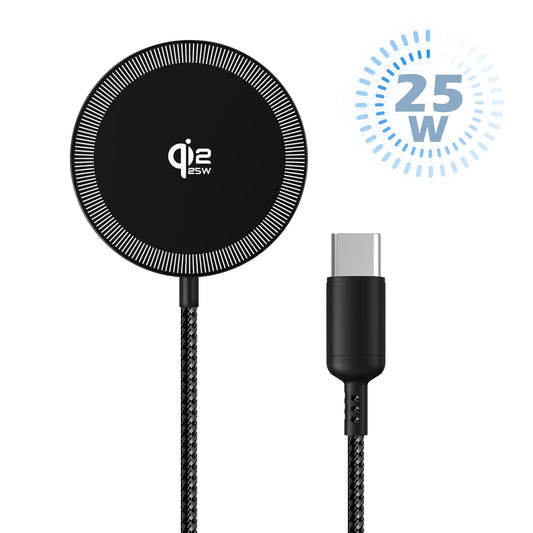 Magnetic Wireless Charger Fast Charging Pad With Cable For iPhone