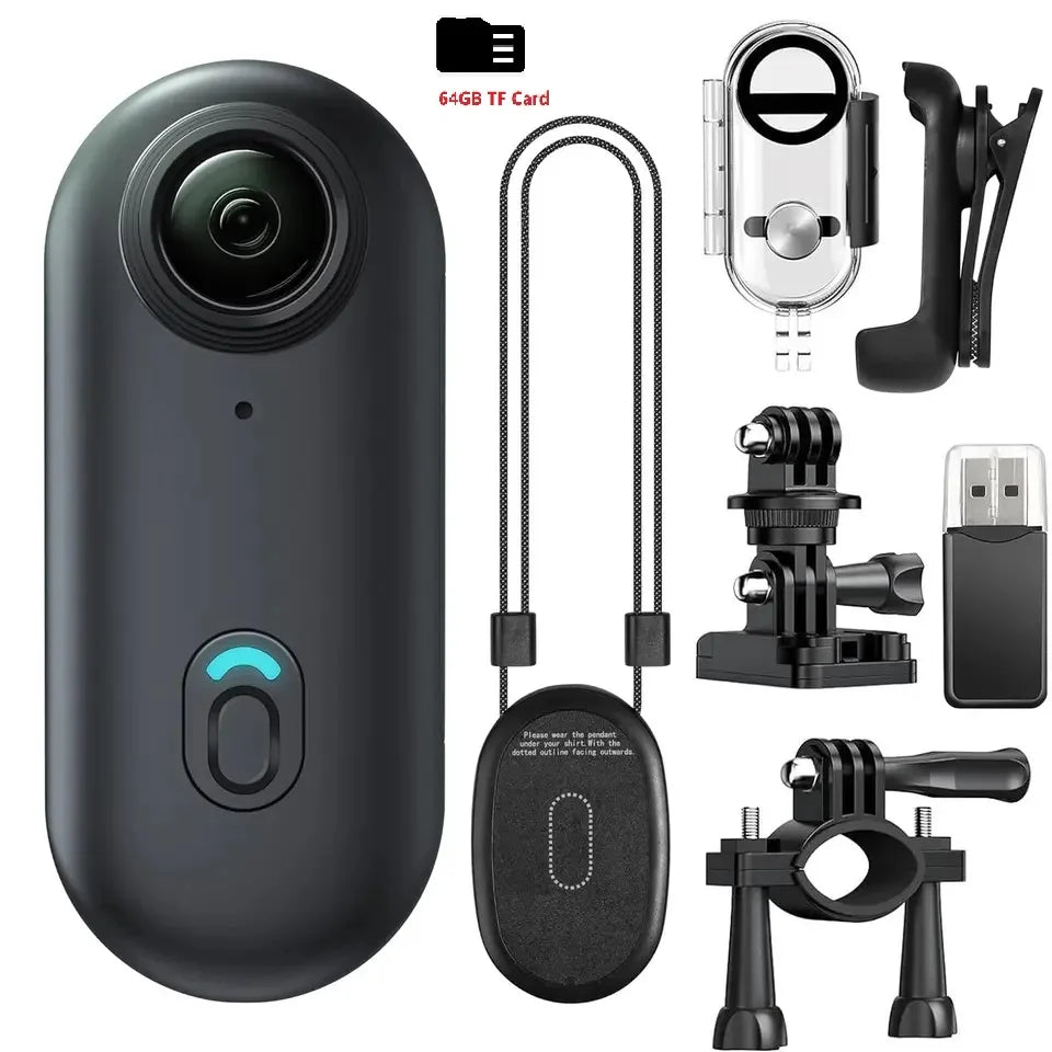 KIDKD Portable 4K Action Camera With WiFi 64GB Memory