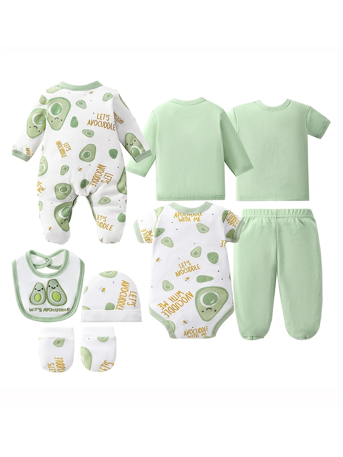 100 Cotton Newborn Baby Set Bodysuit Romper With Hat