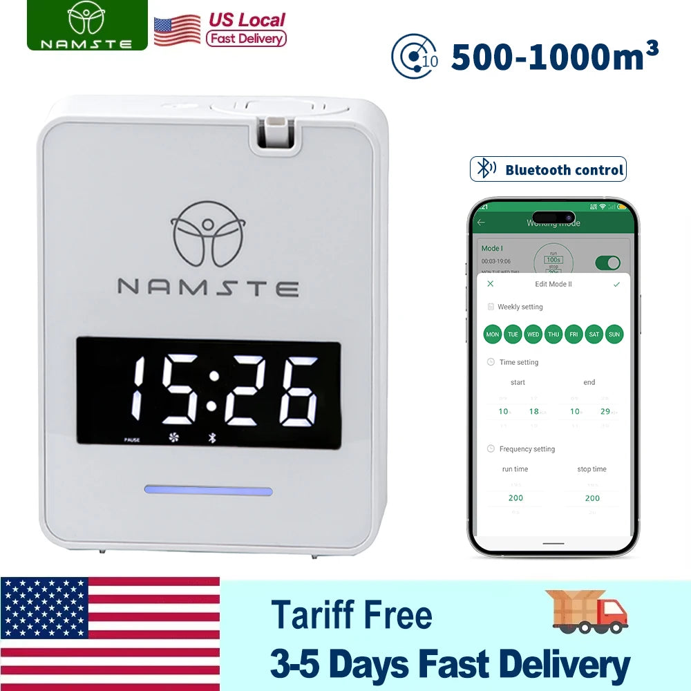 Namste Wall Mount Essential Oil Aroma Diffuser Bluetooth Control