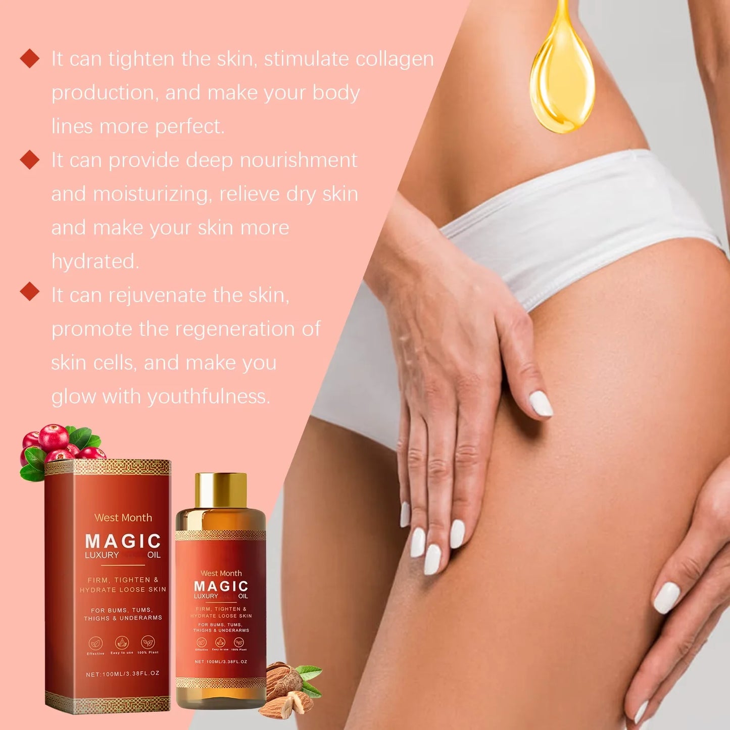 West Month Firming Body Oil For Deep Hydration And Repair
