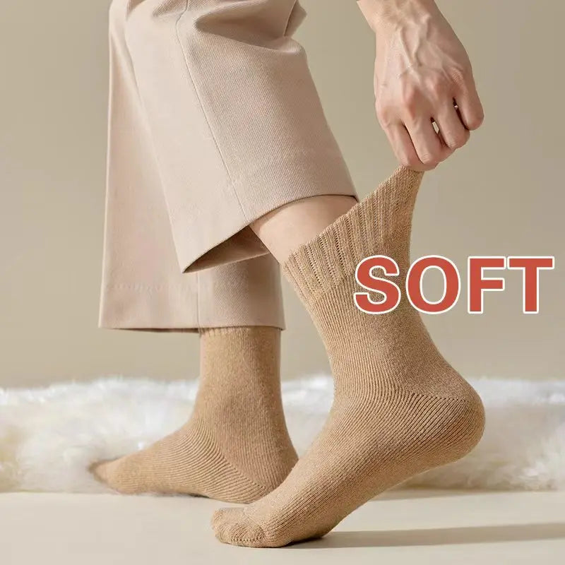 Premium Wool Blend Crew Socks For Winter Warm Comfortable Fit
