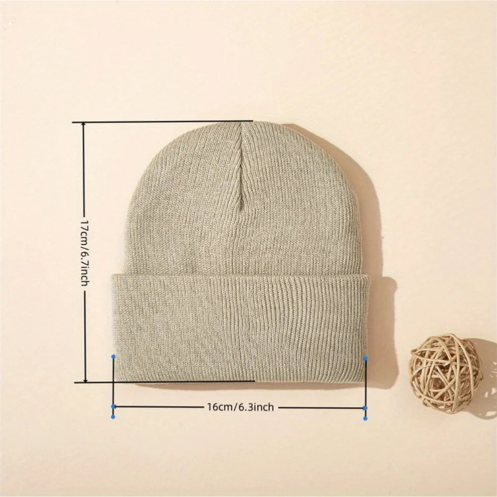 Cozy Knit Cuffed Beanie Hats For Little Kids All Seasons