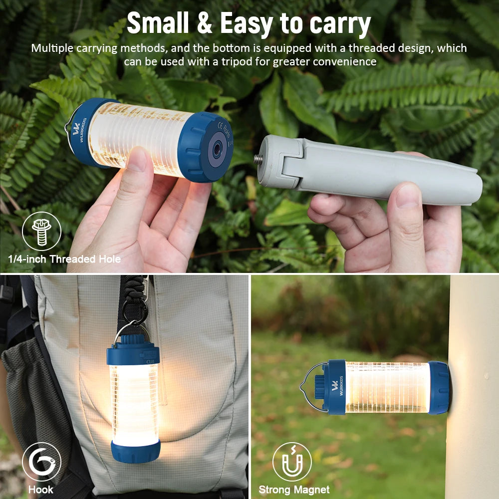 Wurkkos CL01 Mini RGB Rechargeable Flashlight Power Bank 550 Lumens