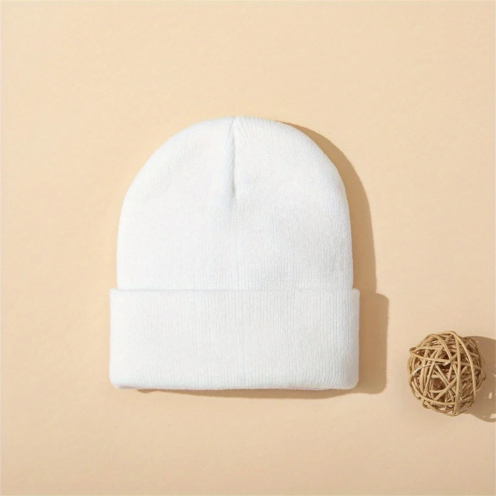 Cozy Knit Cuffed Beanie Hats For Little Kids All Seasons
