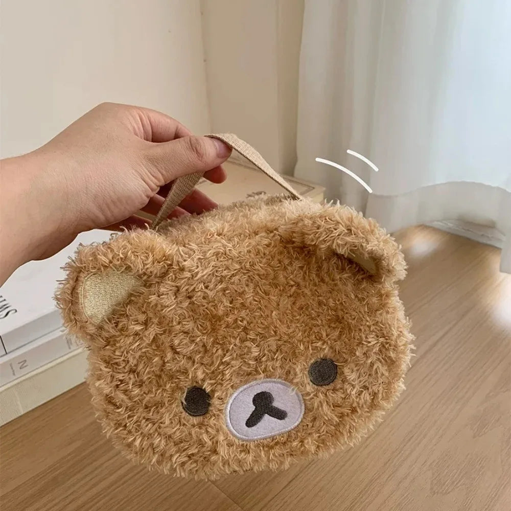 Soft Plush Bear Makeup Bag Cosmetic Organizer Women Travel Pouch